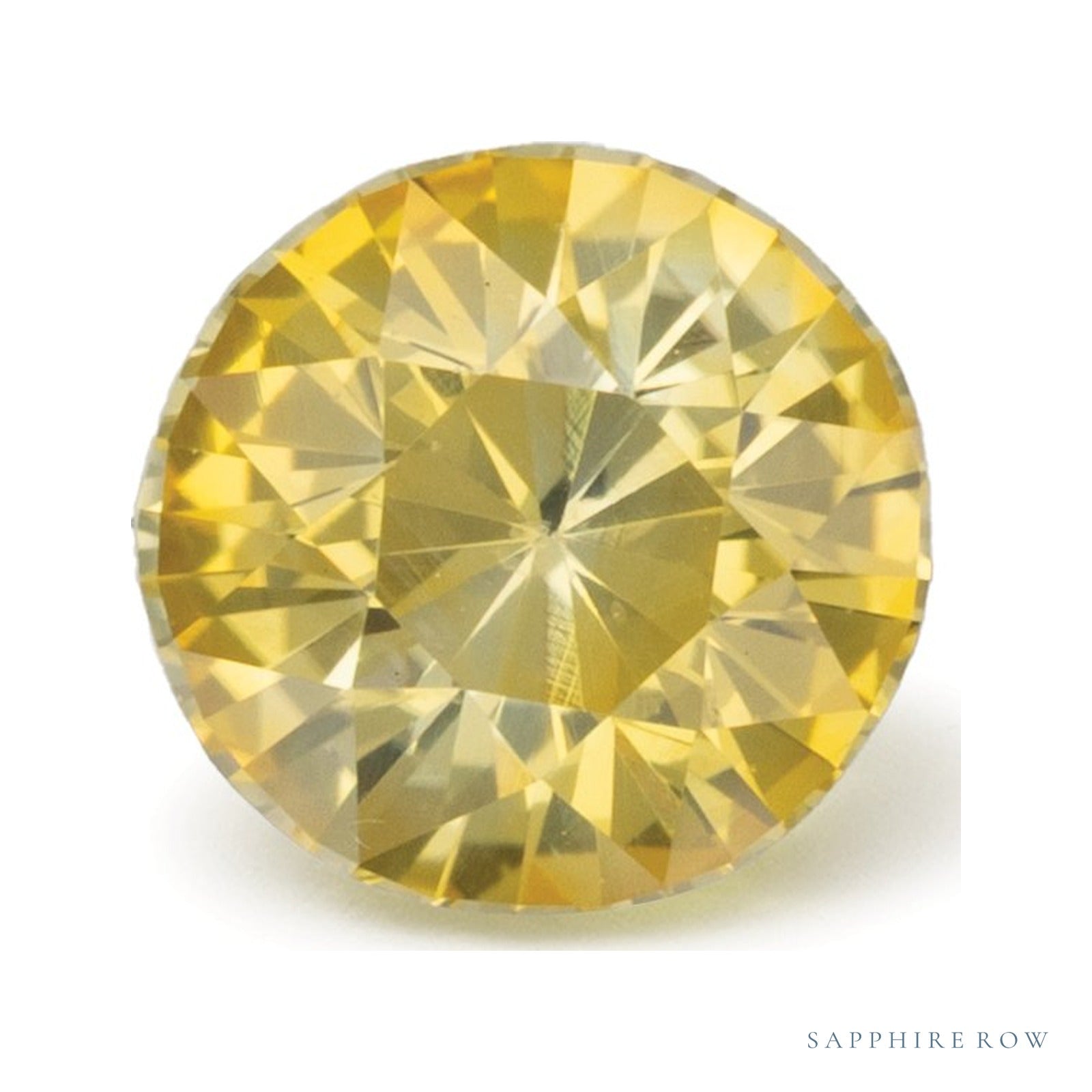 1.68 ct Natural Yellow Sapphire (Heated) – Round Cut — Sapphire Row · cut4