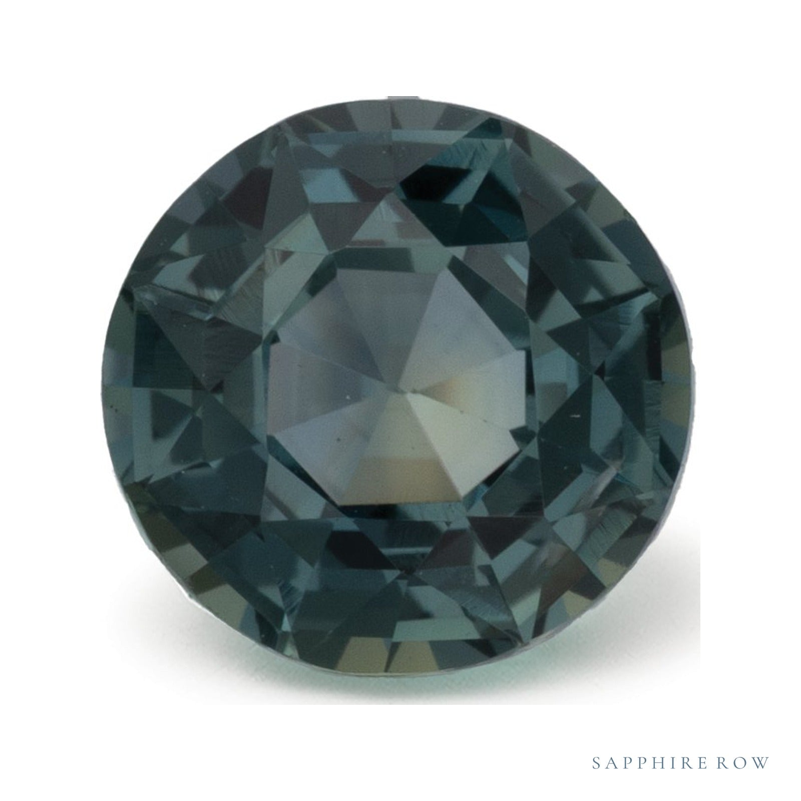 1.61 ct Natural Teal Sapphire (No Heat) – Round Cut – Madagascar — Sapphire Row · cut4