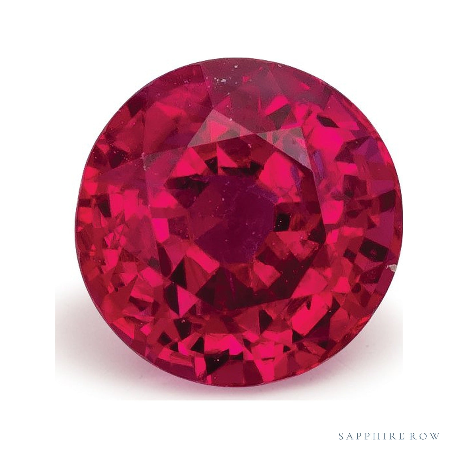 1.26 ct Natural Red Ruby (Heated) – Round Cut – Mozambique — Sapphire Row · cut4