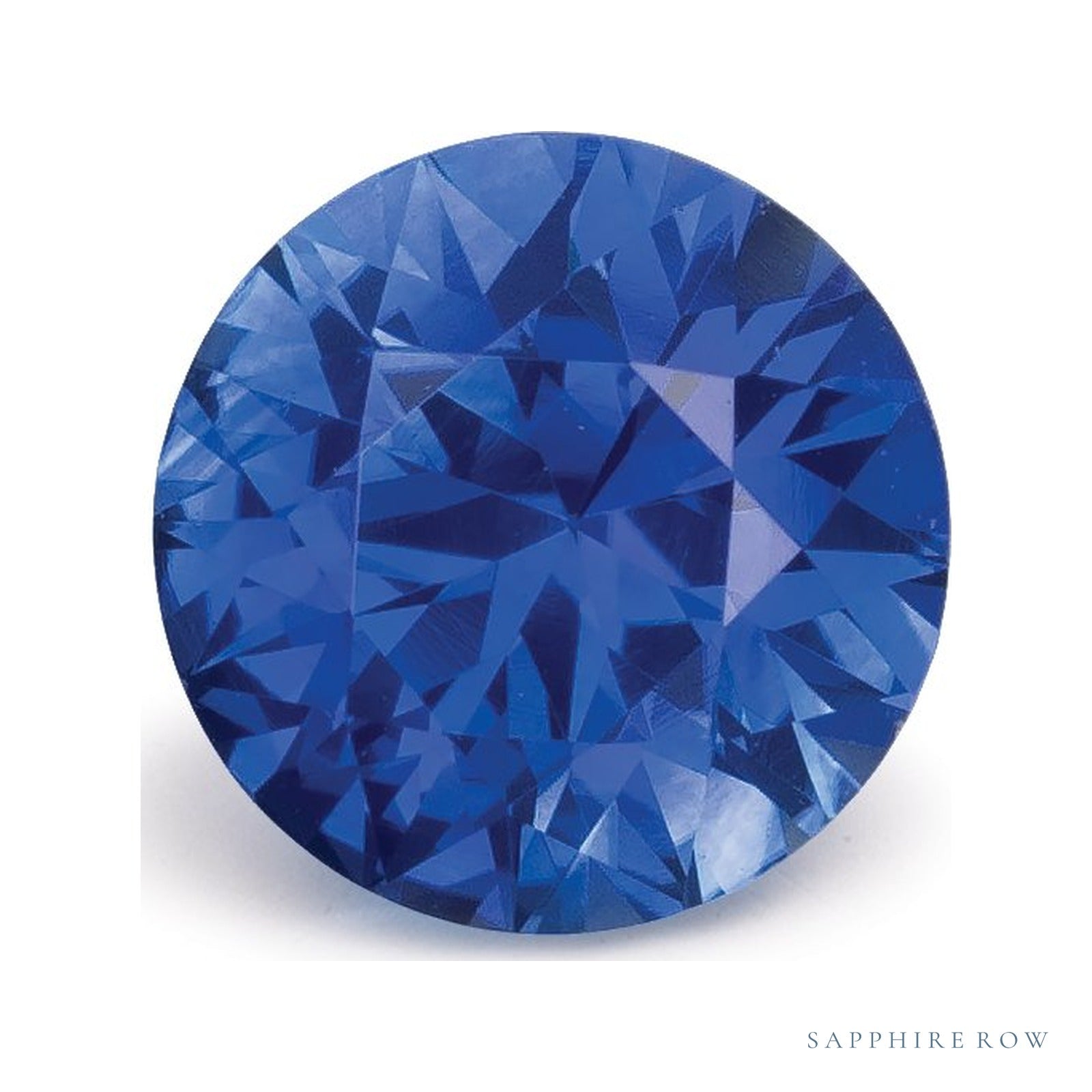 0.99 ct Natural Blue Sapphire (Heated) – Round Cut – Thailand — Sapphire Row · cut4