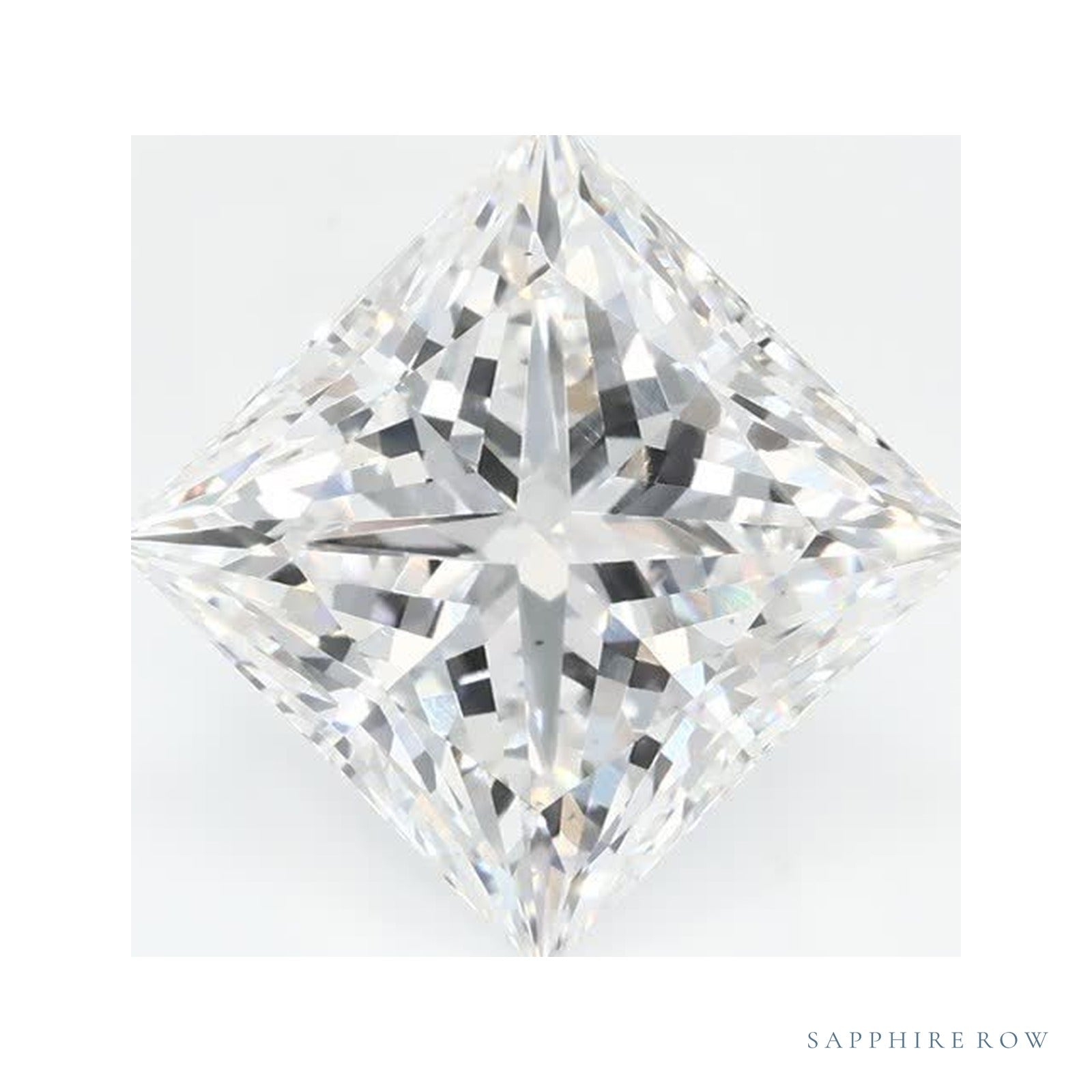 3.07 ct Lab-Grown Diamond – D VS2 – Square Cut – GCAL Certified — Sapphire Row · cut4