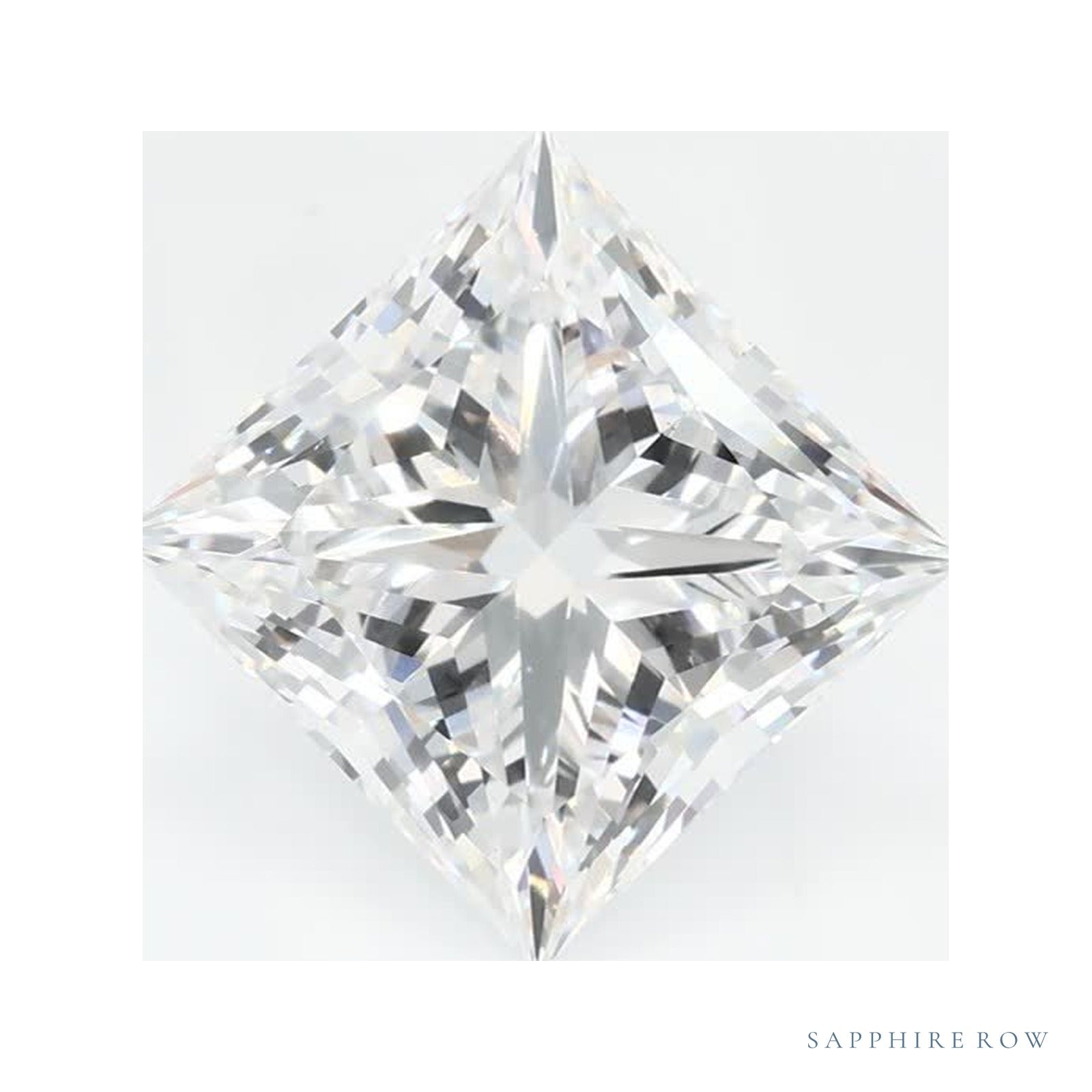 2.61 ct Lab-Grown Diamond – D VS1 – Square Cut – GCAL Certified — Sapphire Row · cut4