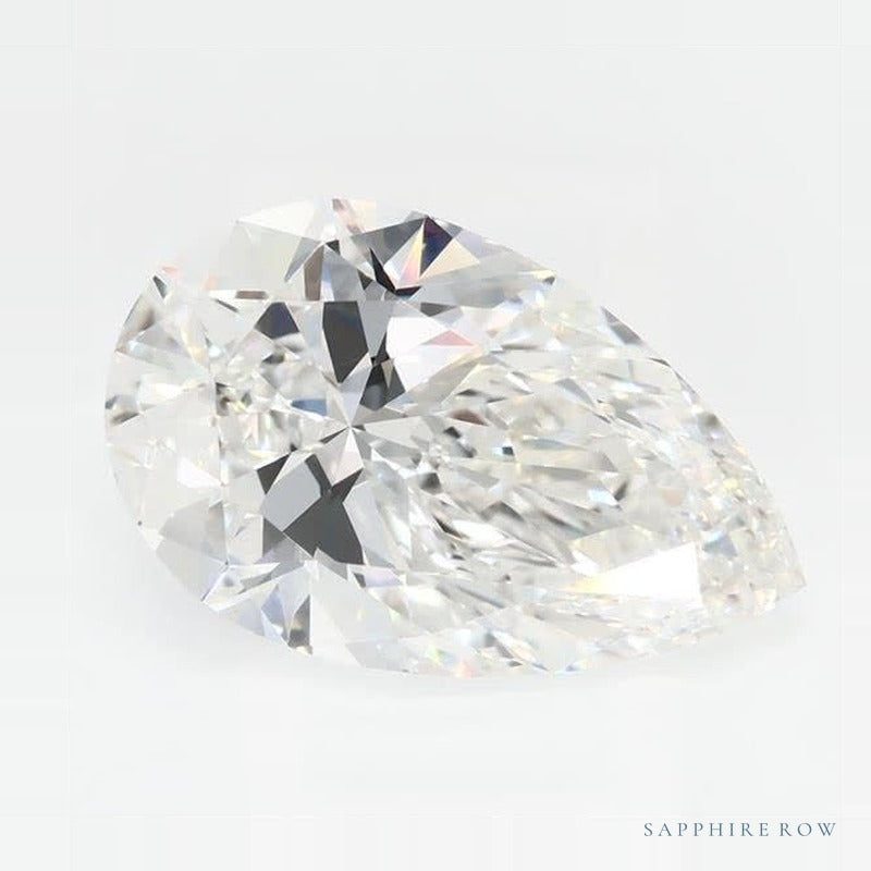 3.08 ct Lab-Grown Diamond – G VVS1 – Pear Cut – GCAL Certified — Sapphire Row · cut7