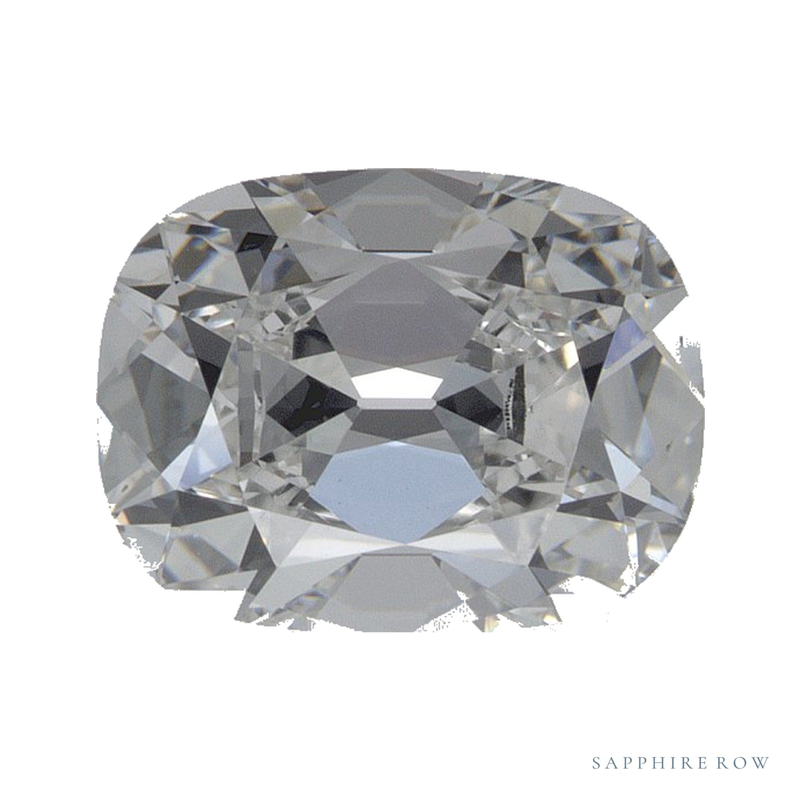 2.02 ct Lab-Grown Diamond – E VVS2 – Elongated Cushion Cut – Old Mine Cut – IGI Certified — Sapphire Row · cut4