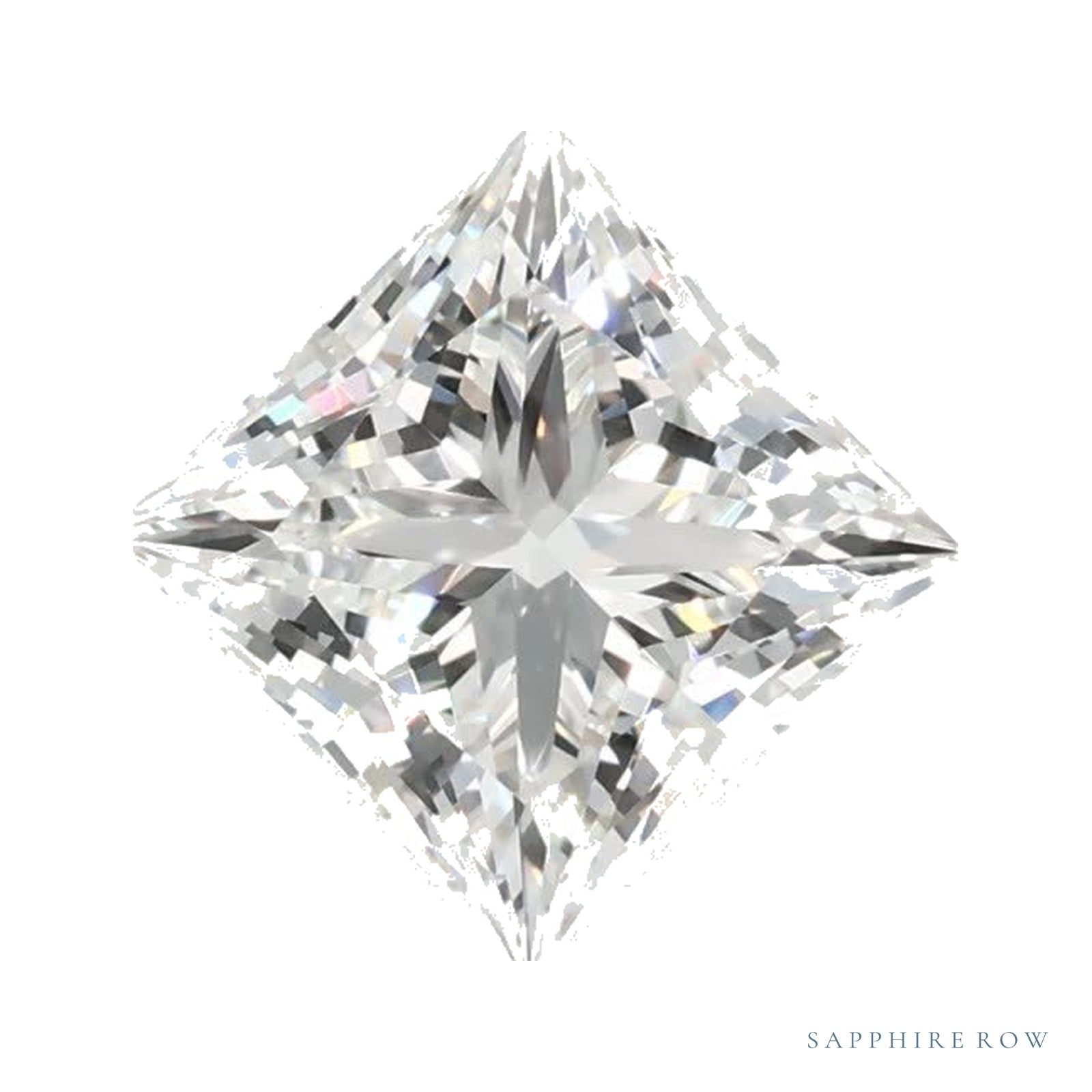 1.38 ct Lab-Grown Diamond – F VVS2 – Square Cut – GCAL Certified — Sapphire Row · cut4