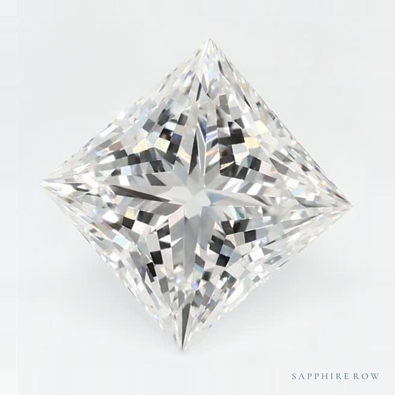 1.51 ct Lab-Grown Diamond – F VVS2 – Square Cut – GCAL Certified — Sapphire Row · cut7