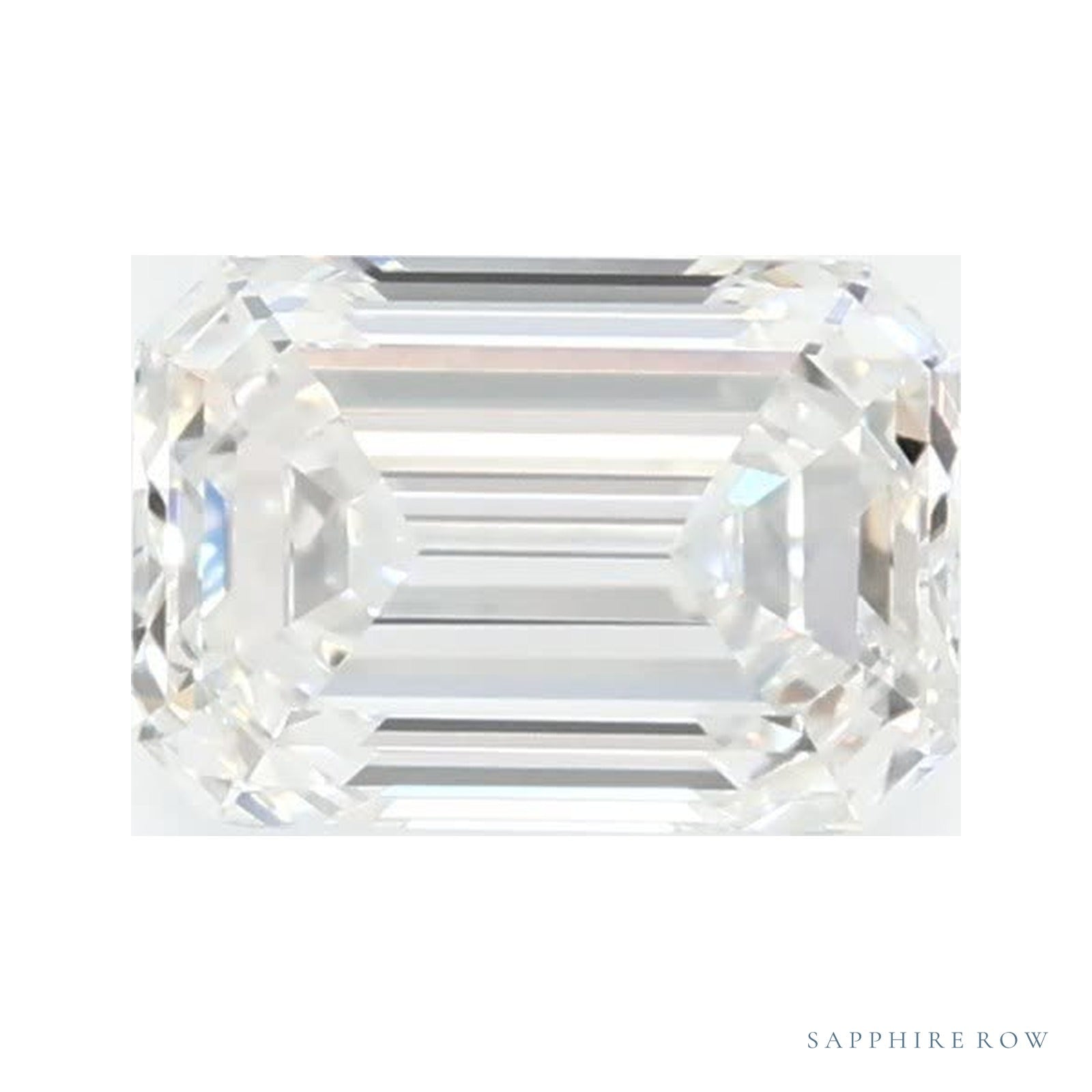 0.64 ct Lab-Grown Diamond – E VVS1 – Emerald Cut – GCAL Certified — Sapphire Row · cut4