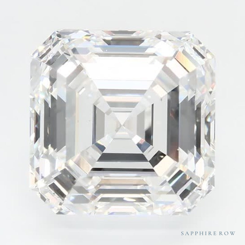 4.20 ct Lab-Grown Diamond – E VVS2 – Asscher Cut – GCAL Certified — Sapphire Row · cut6