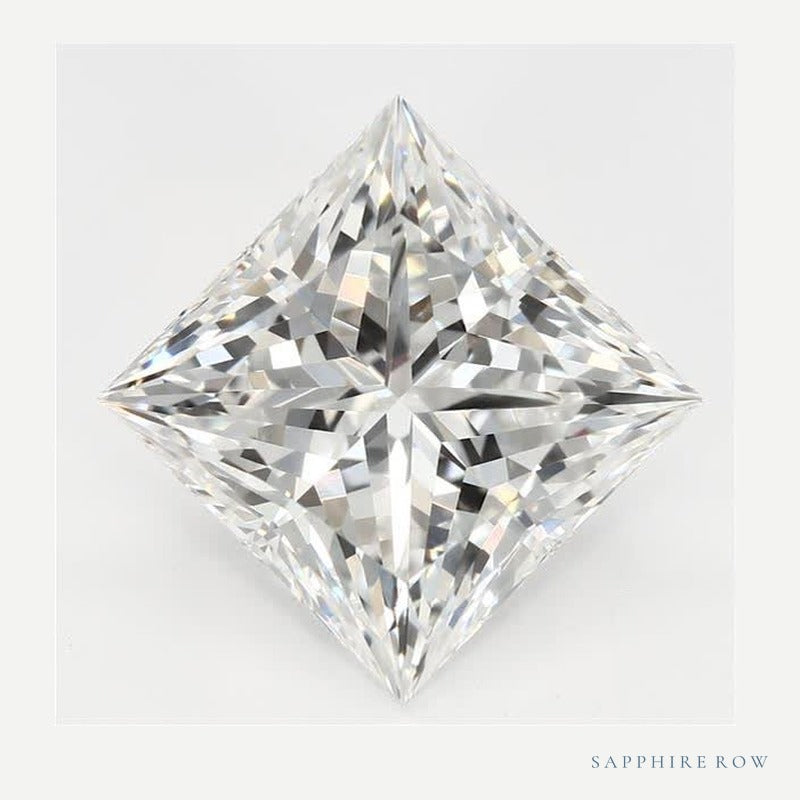 3.06 ct Lab-Grown Diamond – F VVS2 – Square Cut – GCAL Certified — Sapphire Row · cut6