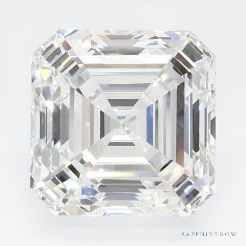 3.06 ct Lab-Grown Diamond – E VVS2 – Asscher Cut – GCAL Certified — Sapphire Row · cut6