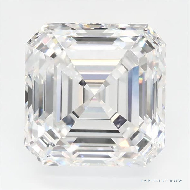 3.04 ct Lab-Grown Diamond – D VVS2 – Asscher Cut – GCAL Certified — Sapphire Row · cut6