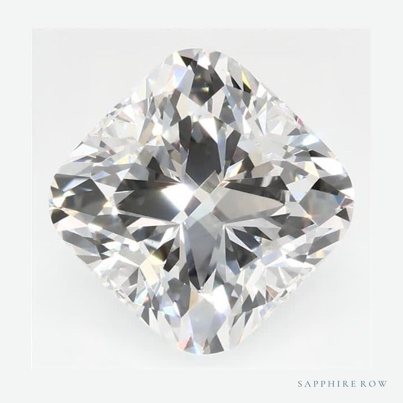 2.64 ct Lab-Grown Diamond – F VS1 – Cushion Cut – GCAL Certified — Sapphire Row · cut6