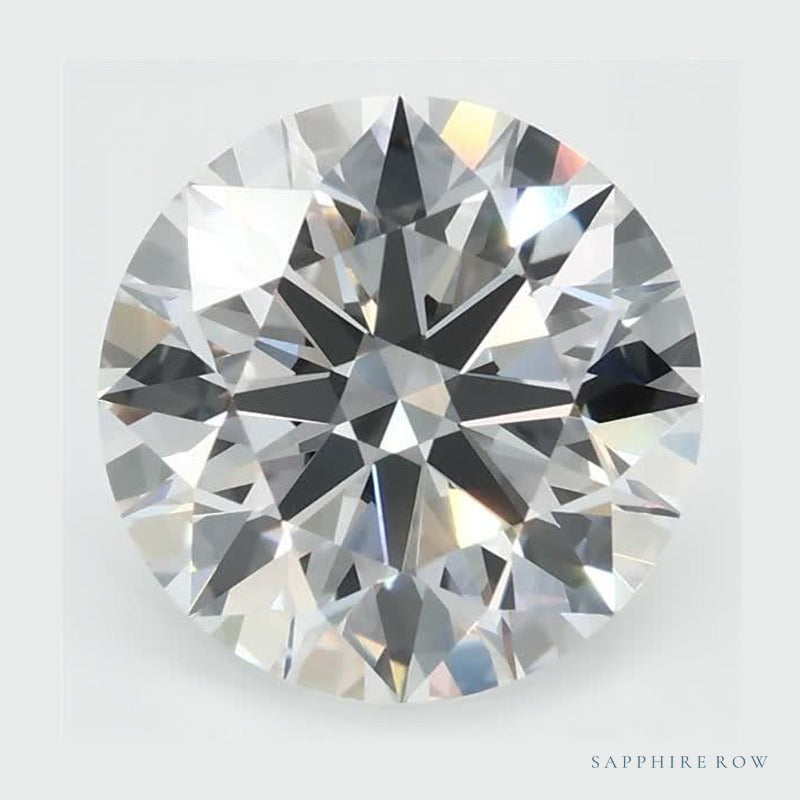 2.59 ct Lab-Grown Diamond – D VVS2 – Round Cut – GCAL Certified — Sapphire Row · cut6