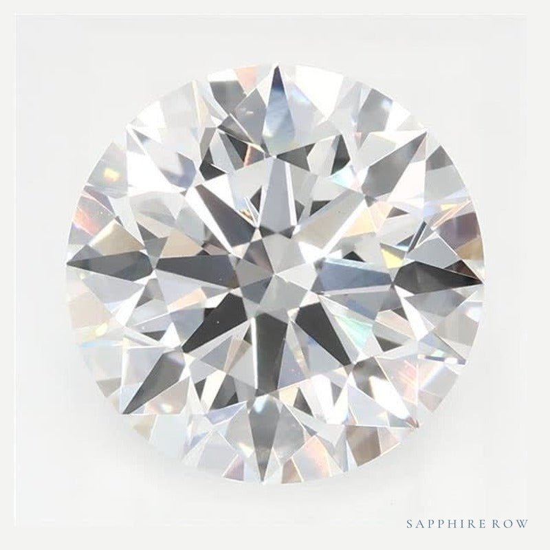 2.09 ct Lab-Grown Diamond – E VS1 – Round Cut – GCAL Certified — Sapphire Row · cut6