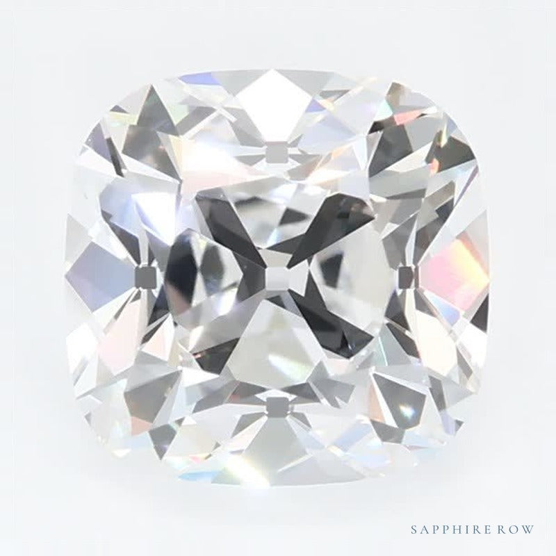 2.06 ct Lab-Grown Diamond – D VVS1 – Cushion Cut – Old Mine Cut – GCAL Certified — Sapphire Row · cut6