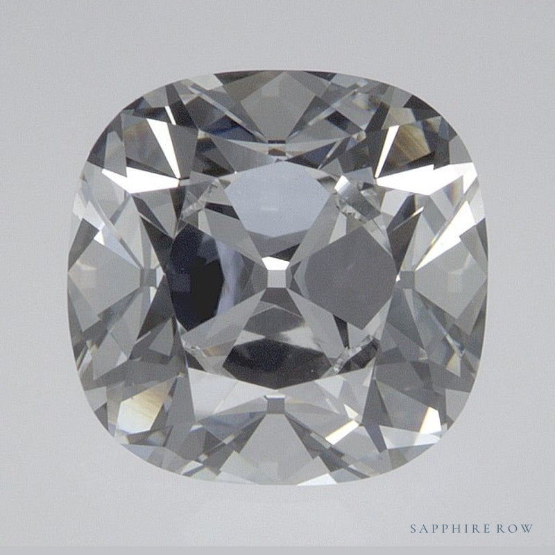 2.02 ct Lab-Grown Diamond – E VVS2 – Cushion Cut – Old Mine Cut – GCAL Certified — Sapphire Row · cut6