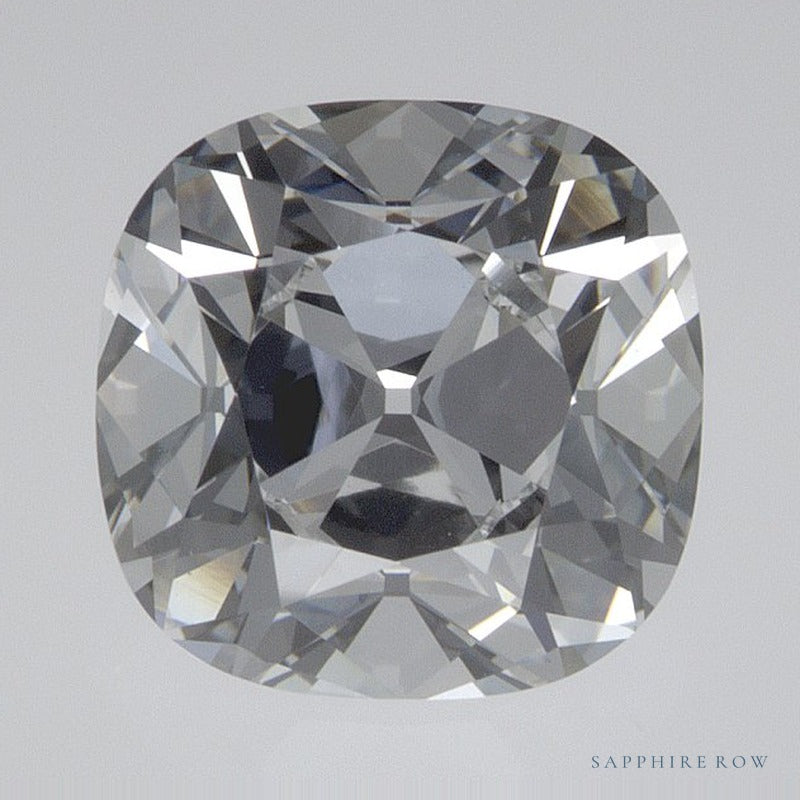 2.02 ct Lab-Grown Diamond – E VVS2 – Cushion Cut – Old Mine Cut – GCAL Certified — Sapphire Row · cut6