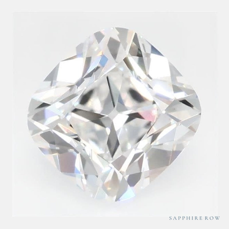 1.02 ct Lab-Grown Diamond – E VS1 – Cushion Cut – Old Mine Cut – GCAL Certified — Sapphire Row · cut6