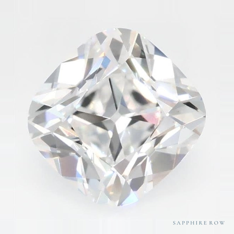 1.02 ct Lab-Grown Diamond – E VS1 – Cushion Cut – Old Mine Cut – GCAL Certified — Sapphire Row · cut6