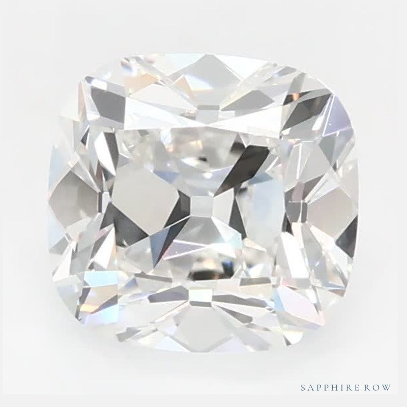 1.01 ct Lab-Grown Diamond – F VVS2 – Cushion Cut – Old Mine Cut – GCAL Certified — Sapphire Row · cut6