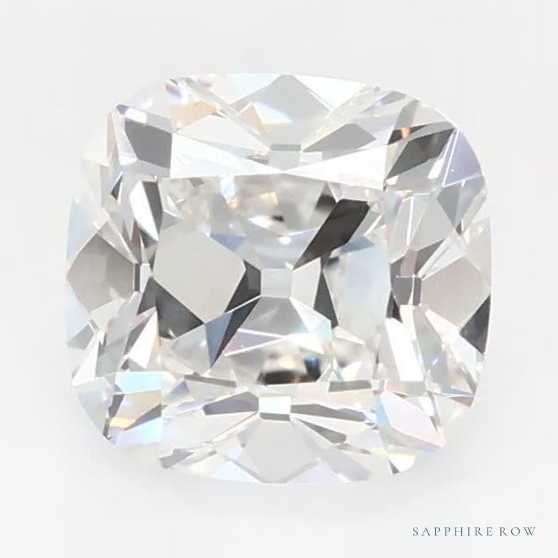 1.01 ct Lab-Grown Diamond – F VVS2 – Cushion Cut – Old Mine Cut – GCAL Certified — Sapphire Row · cut6