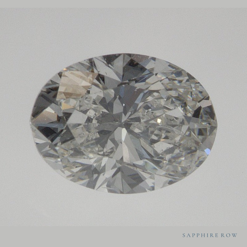 1.00 ct Natural Diamond – I SI2 – Oval Cut – GIA Certified — Sapphire Row · cut6
