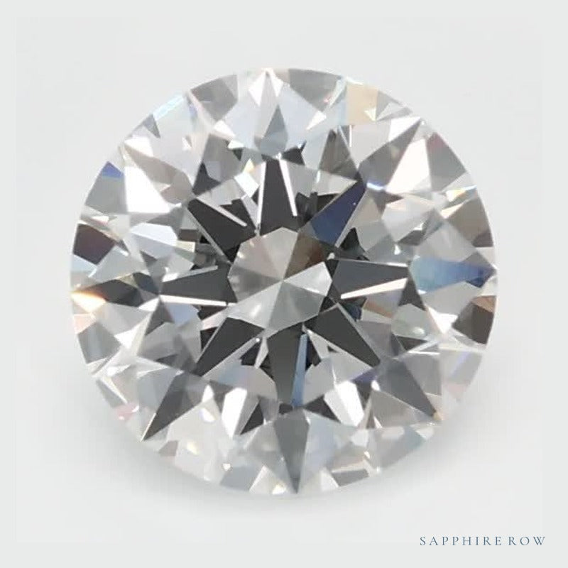 0.84 ct Lab-Grown Diamond – F VVS2 – Round Cut – GCAL Certified — Sapphire Row · cut6
