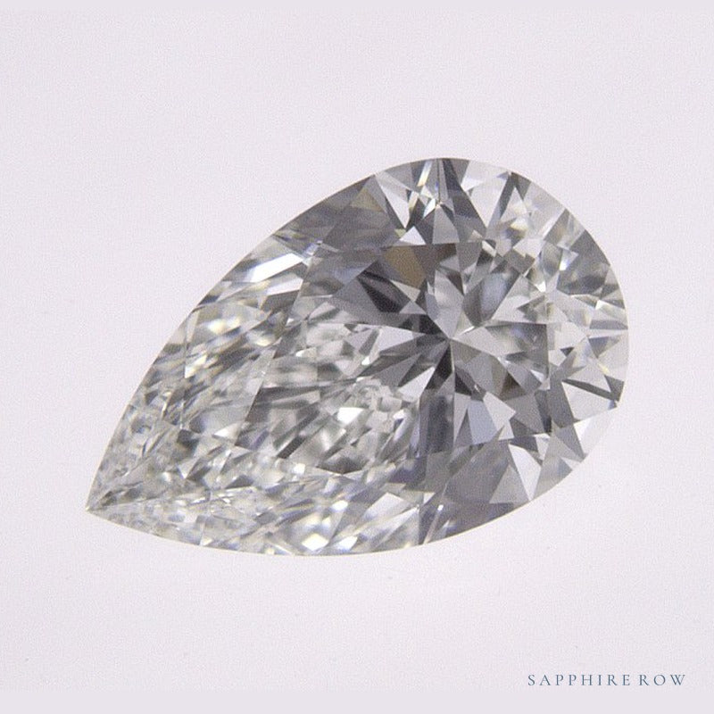 0.82 ct Natural Diamond – H VS1 – Pear Cut – GIA Certified — Sapphire Row · cut6