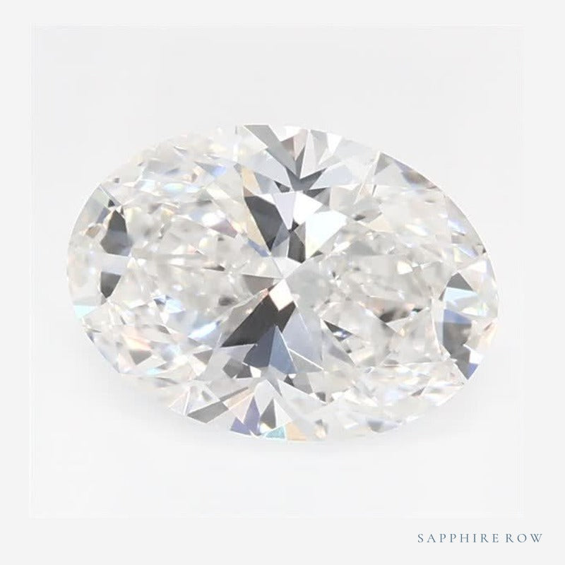 0.78 ct Lab-Grown Diamond – F VVS1 – Oval Cut – GCAL Certified — Sapphire Row · cut6