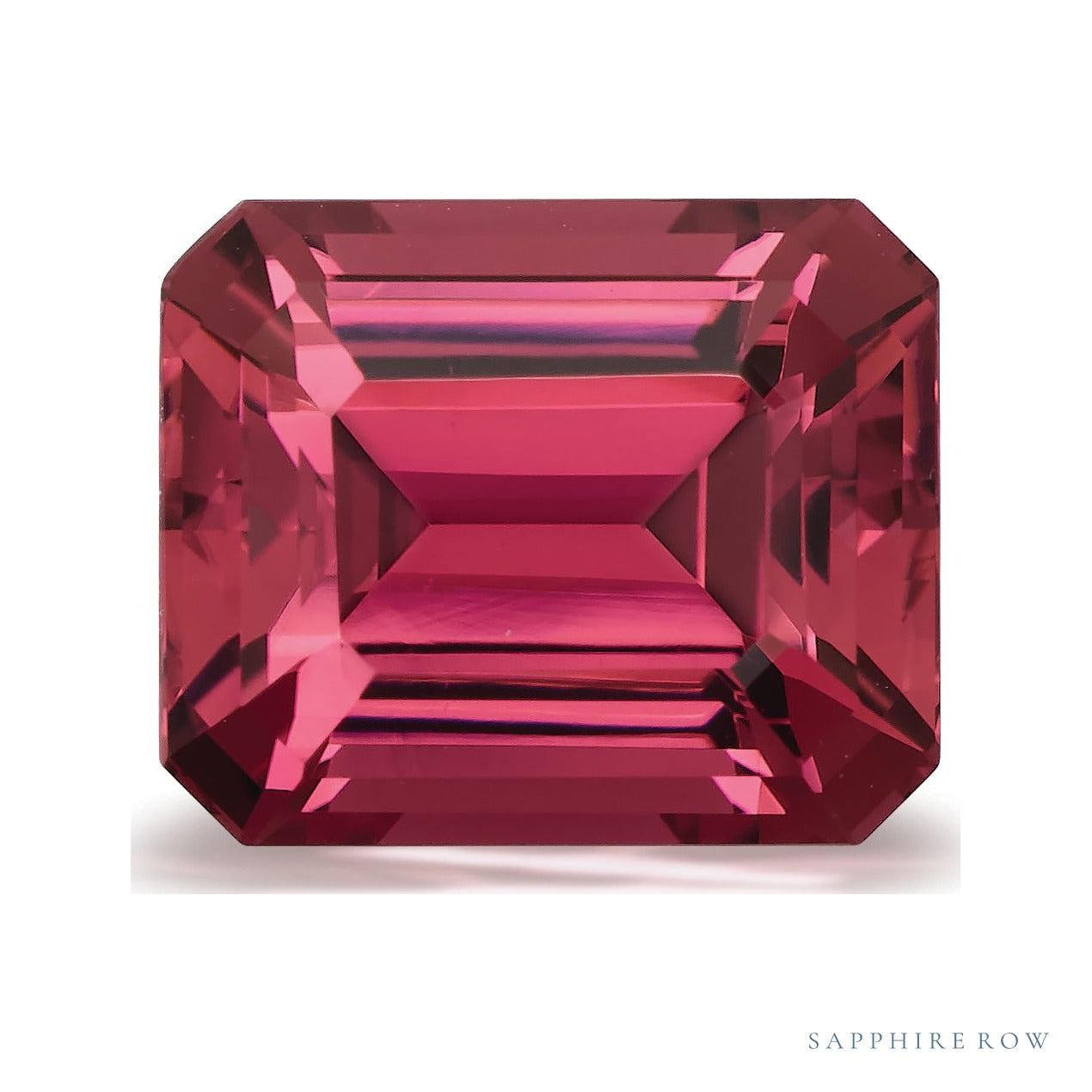 5.37 ct Natural Pink Tourmaline – Emerald Cut — Sapphire Row · cut6