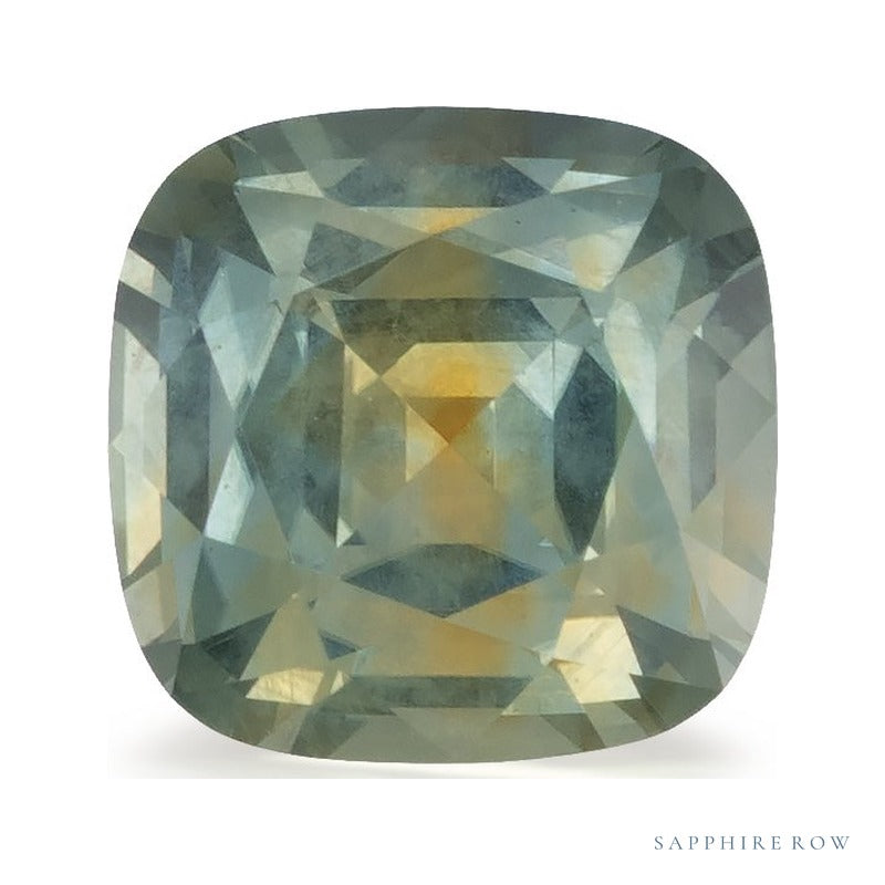 1.82 ct Natural Green Sapphire (Heated) – Cushion Cut — Sapphire Row · cut6