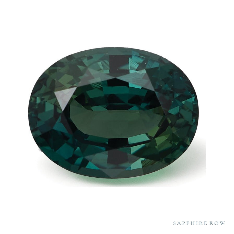 1.59 ct Natural Teal Sapphire (No Heat) – Oval Cut — Sapphire Row · cut6