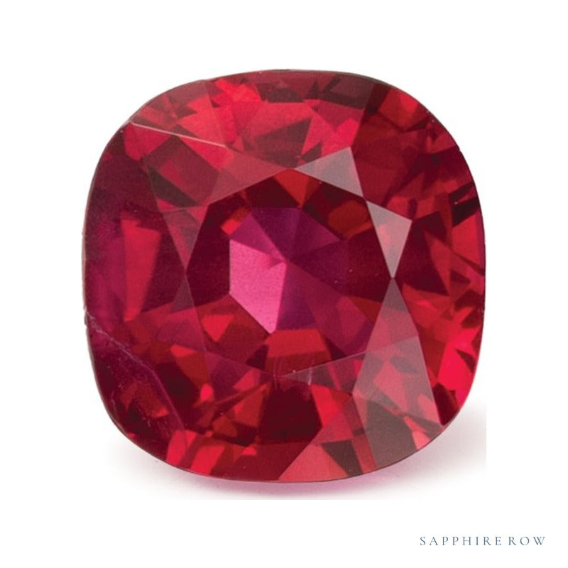 1.06 ct Natural Red Ruby (Heated) – Cushion Cut — Sapphire Row · cut6