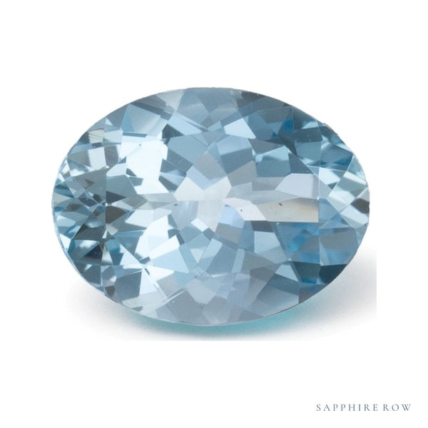 1.04 ct Natural Blue Aquamarine – Oval Cut — Sapphire Row · cut6