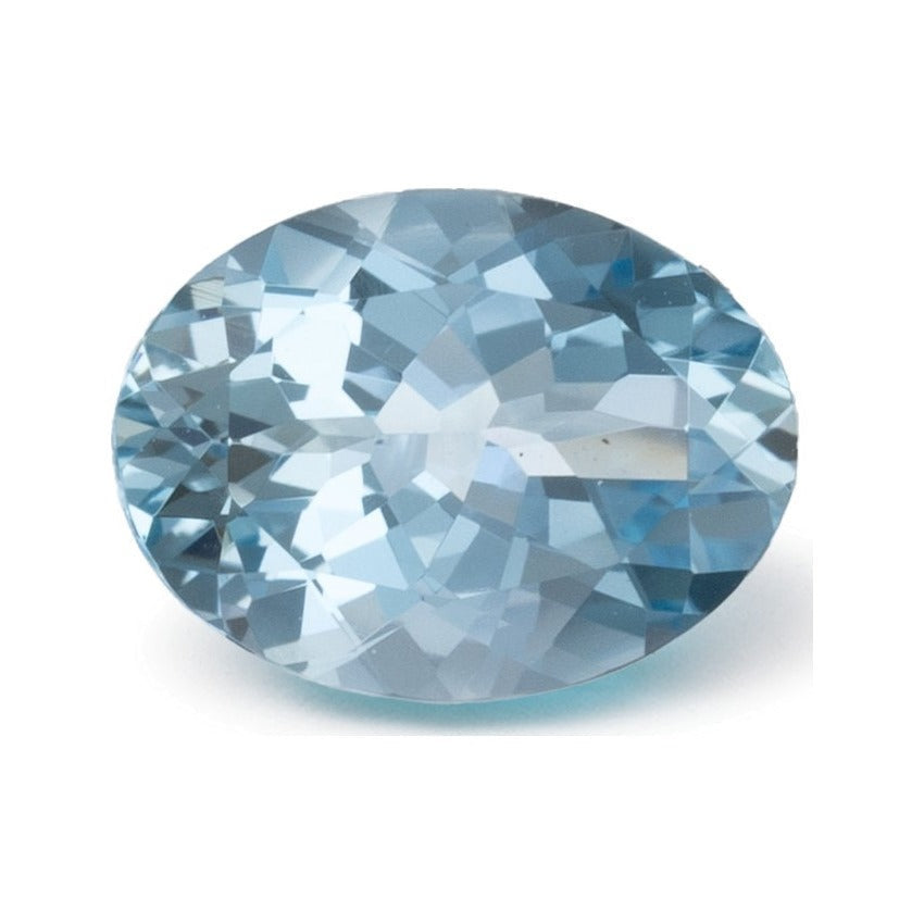 1.04 ct natural blue aquamarine from Nigeria, oval cut | Sapphire Row · cut7