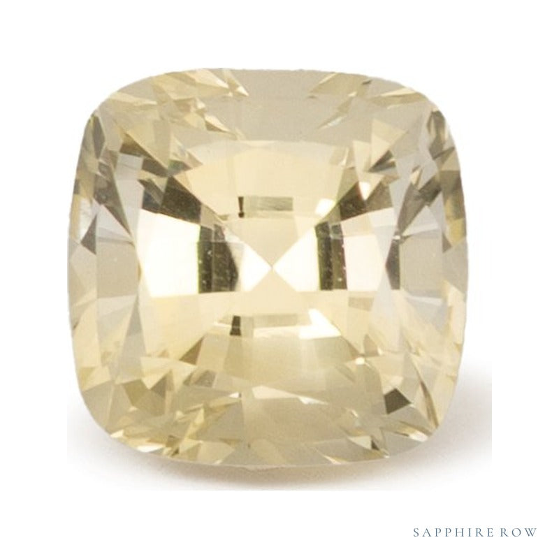 0.82 ct Natural Yellow Sapphire (Heated) – Cushion Cut — Sapphire Row · cut6