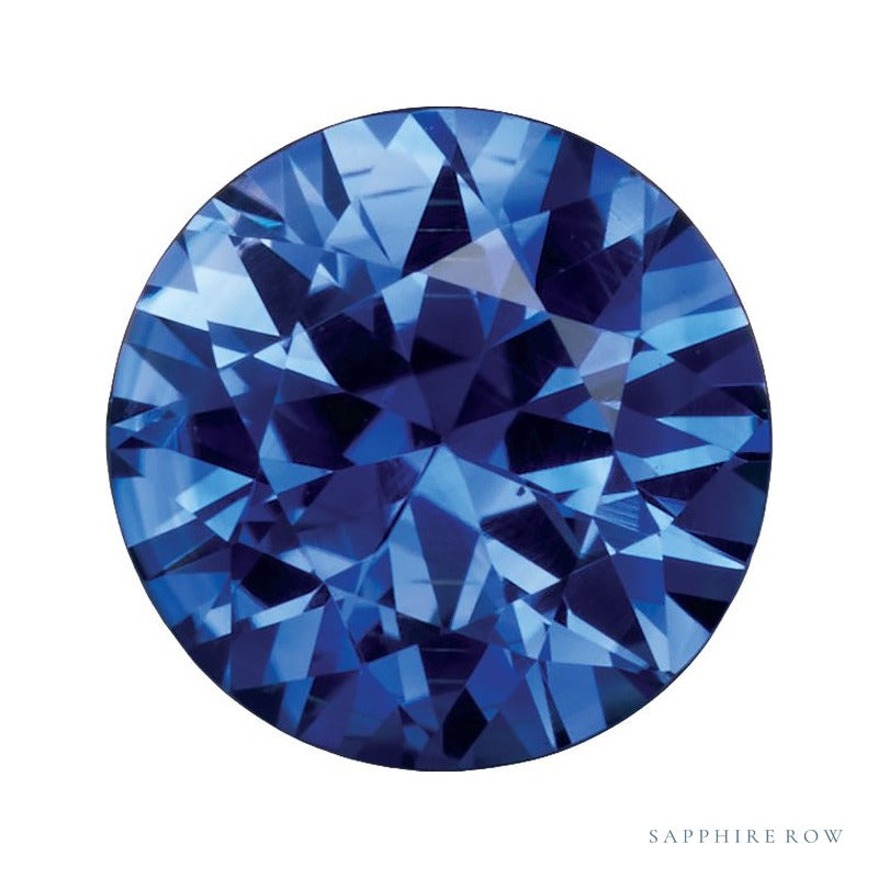 5 mm Natural Ceylon Blue Sapphire – Round Cut – A Quality — Sapphire Row · cut6