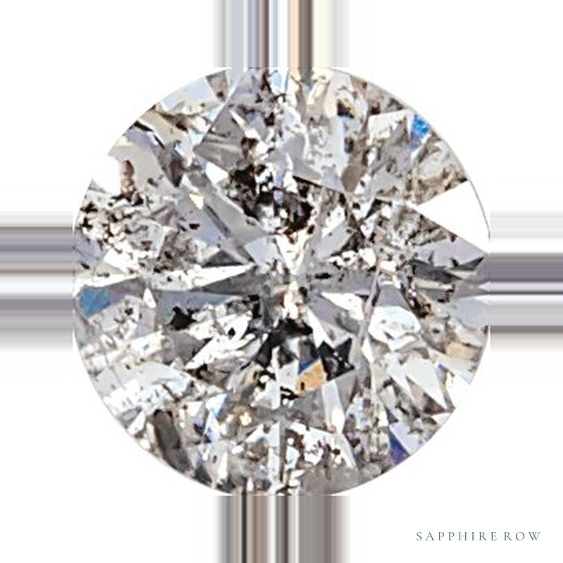 1.25 ct Natural Diamond – Gray I3 – Round Cut — Sapphire Row · cut6
