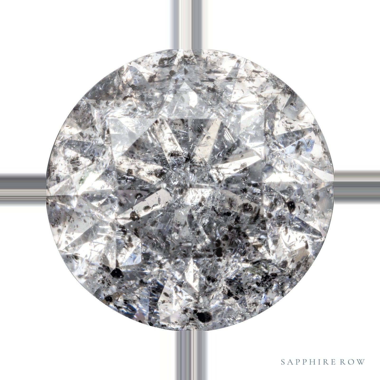 1.00 ct Natural Diamond – Gray I3 – Round Cut — Sapphire Row · cut6