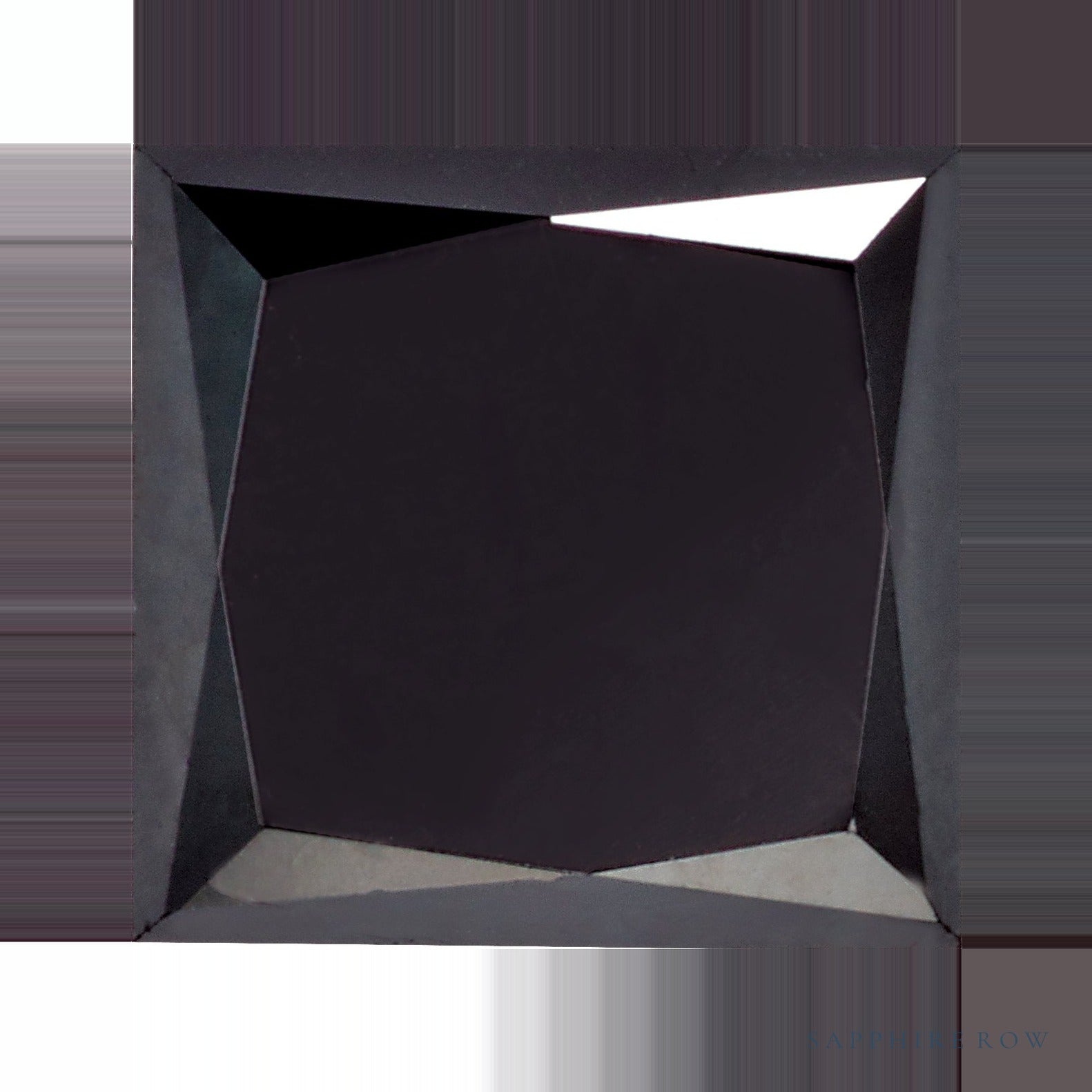1.00 ct Natural Diamond (Color Enhanced) – Black Opaque – Square Cut — Sapphire Row · cut6