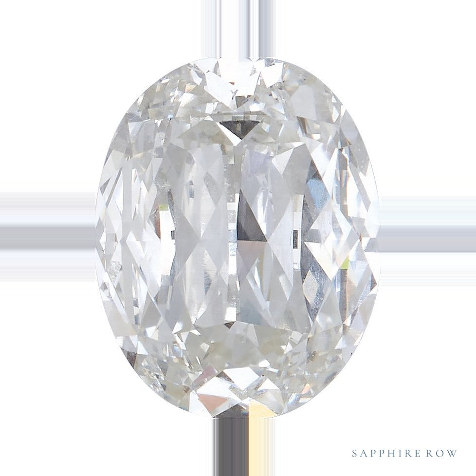 0.93 ct Lab-Grown Diamond – F-G VS – Oval Cut – Modified Rose-Cut — Sapphire Row · cut6