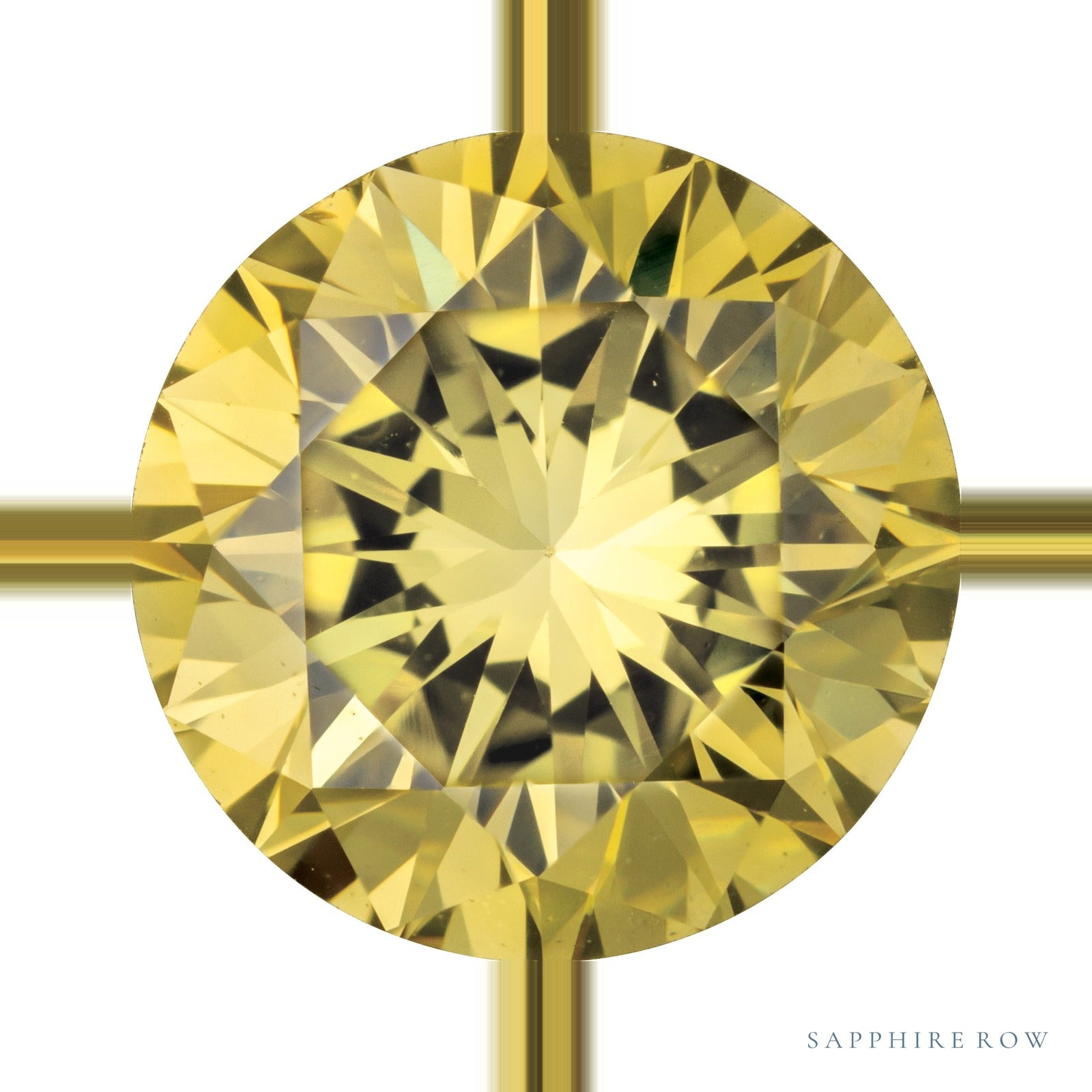 0.75 ct Natural Diamond (Color Enhanced) – Canary Yellow SI – Round Cut — Sapphire Row · cut6