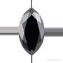 0.75 ct Natural Diamond (Color Enhanced) – Black Opaque – Marquise Cut — Sapphire Row · cut6