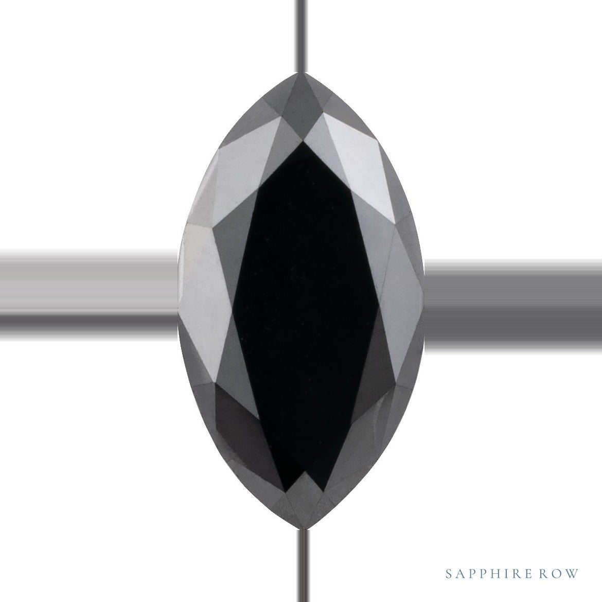 0.75 ct Natural Diamond (Color Enhanced) – Black Opaque – Marquise Cut — Sapphire Row · cut6