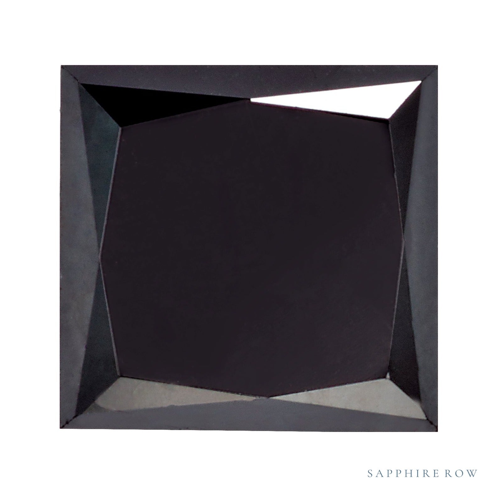 0.72 ct Natural Diamond (Color Enhanced) – Black Opaque – Square Cut — Sapphire Row · cut7