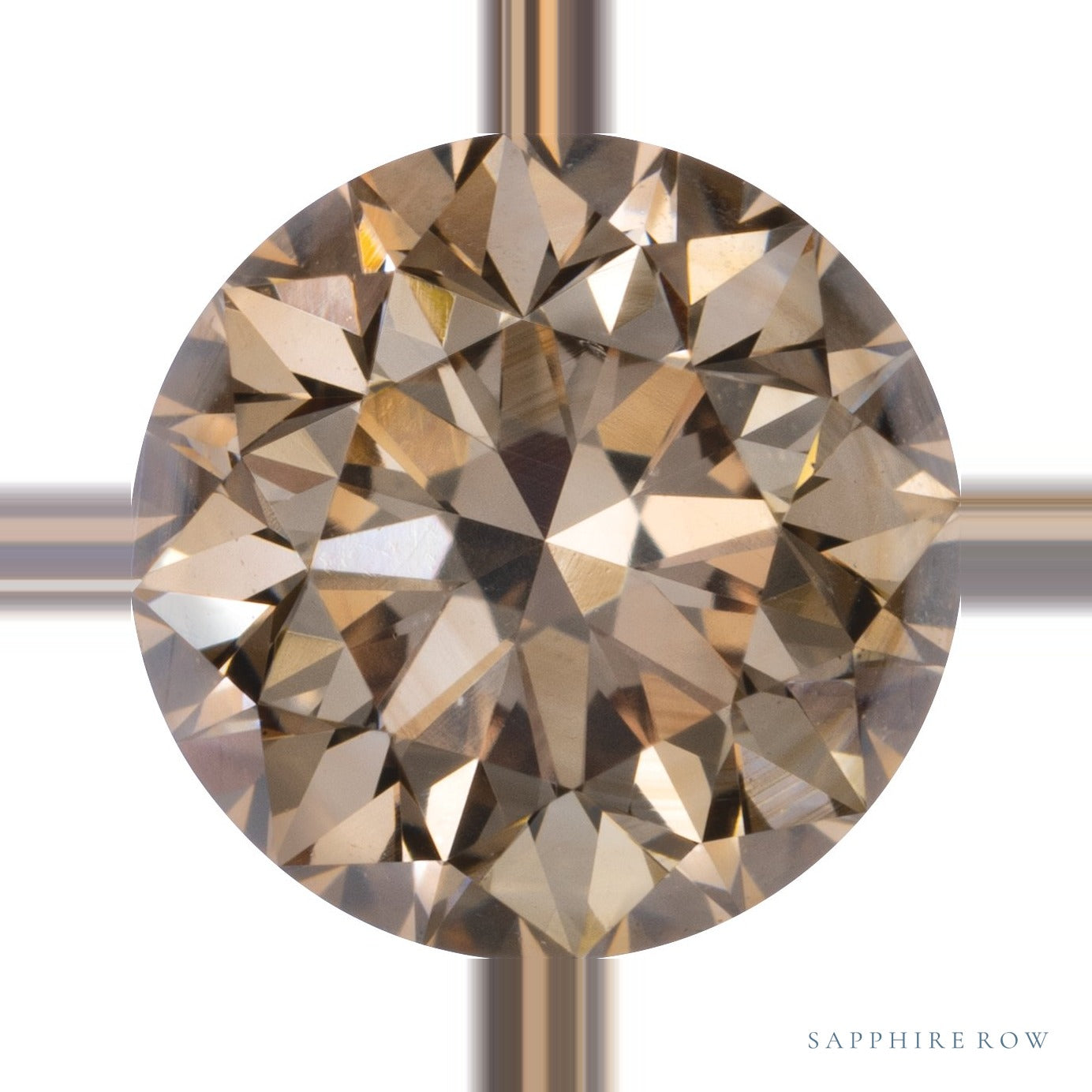 0.50 ct Natural Diamond – Champagne SI1 – Round Cut — Sapphire Row · cut6