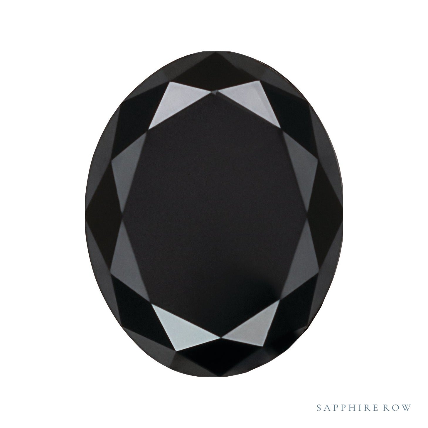 0.50 ct Natural Diamond (Color Enhanced) – Black Opaque – Oval Cut — Sapphire Row · cut7
