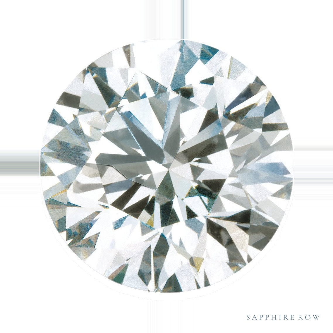 0.37 ct Natural Diamond – I-J SI2-SI3 – Round Cut — Sapphire Row · cut6