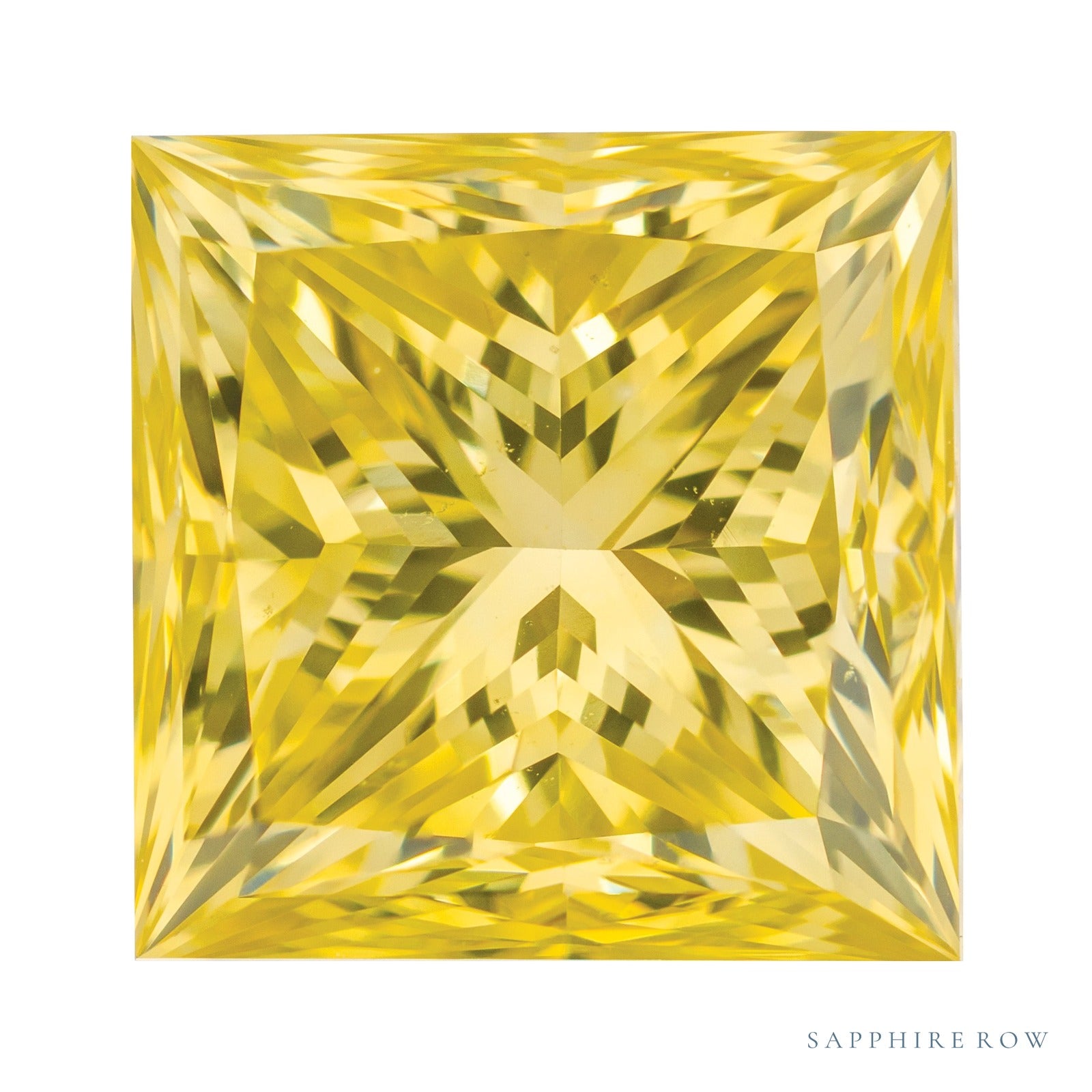 0.33 ct Natural Diamond (Color Enhanced) – Yellow SI – Square Cut — Sapphire Row · cut7