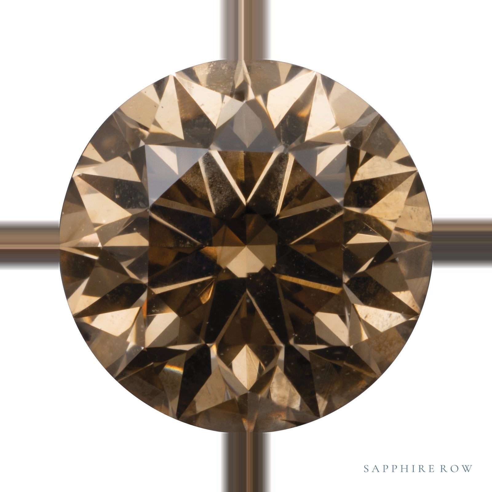 0.33 ct Natural Diamond – Cognac SI1 – Round Cut — Sapphire Row · cut6